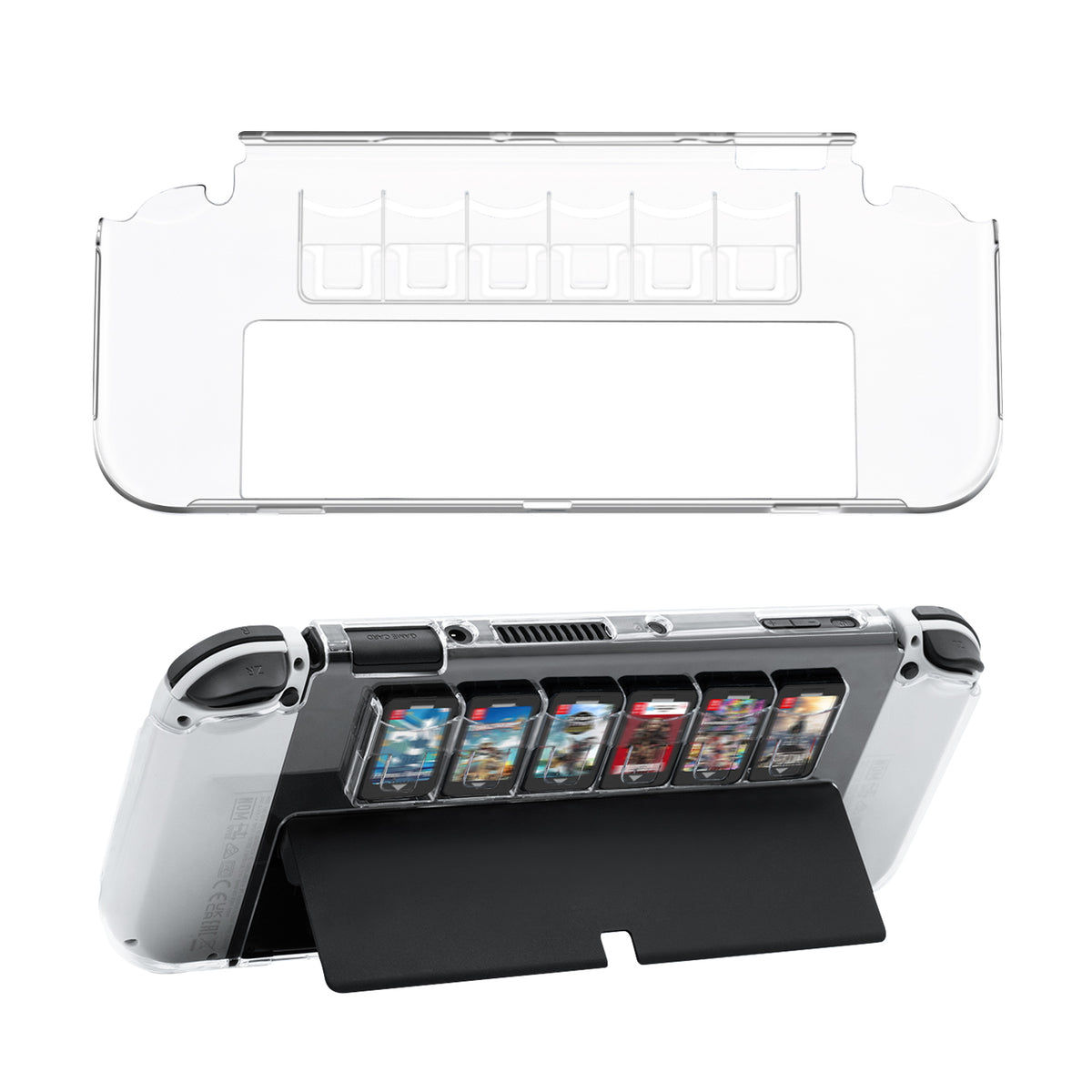大*毅様 Switch本体　＋カセット3枚＋ケース Dobe Protective Crystal Case with Game Cards Storage for Nintendo