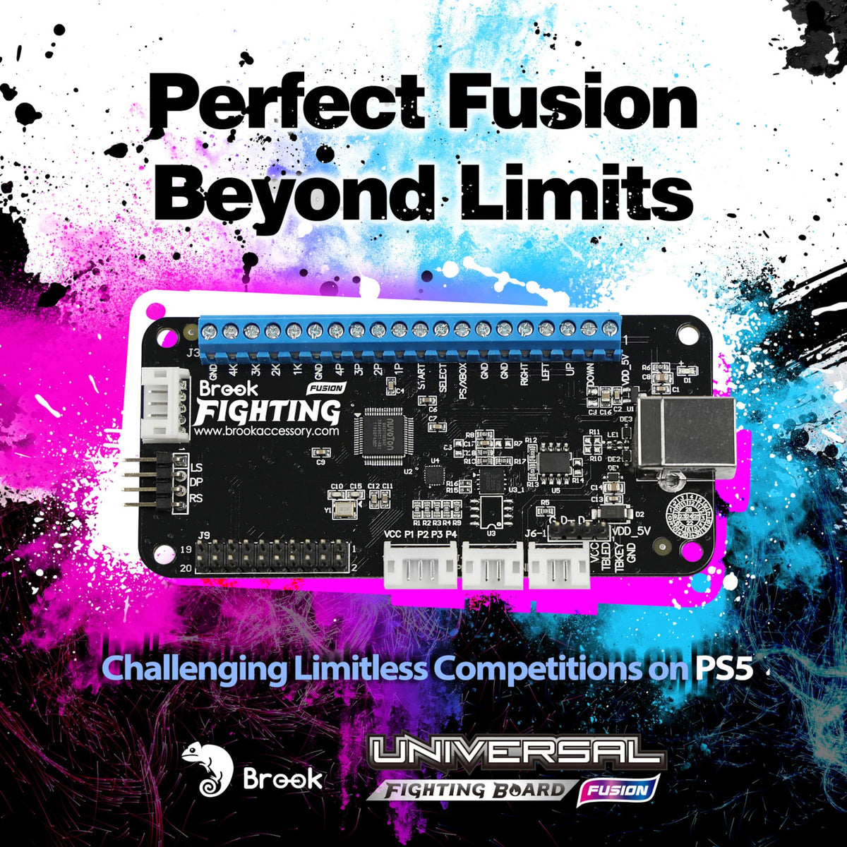 Brook UFB Universal Fighting Board Fusion with Pin-Header (2nd