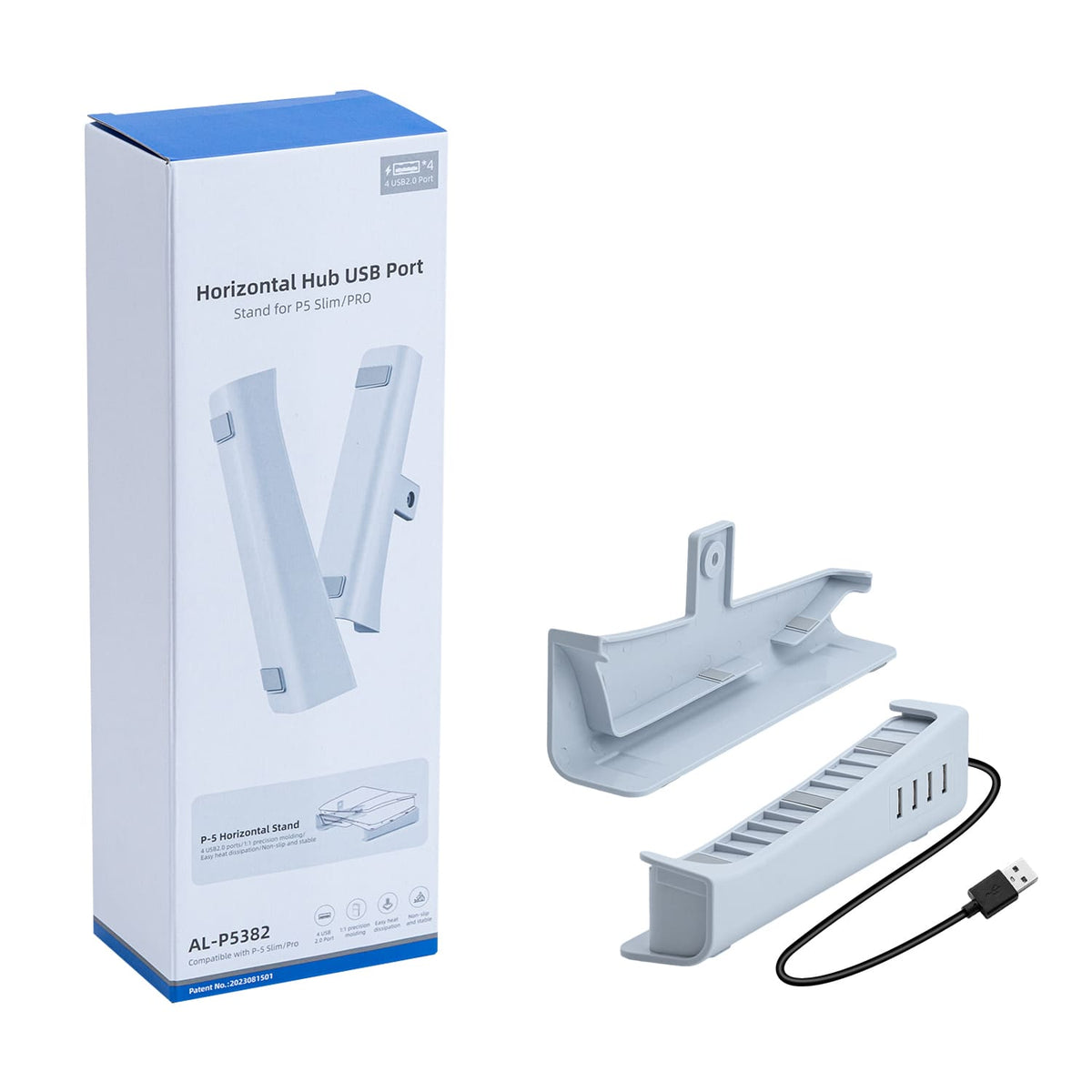 Aolion Horizontal Stand with USB Hubs for PS5 Slim DE/UHD Gaming
