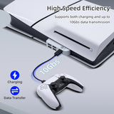 PGTECH 6 In 1 USB Hubs for PS5 Slim Digital/Disc Edition Console