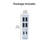 PGTECH 6 In 1 USB Hubs for PS5 Slim Digital/Disc Edition Console