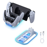 Ipega 3 In 1 Charging Station for PS5 Portal/PS5 Controller-White(PG-P5P03)