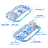 Ipega 3 In 1 Charging Station for PS5 Portal/PS5 Controller-White(PG-P5P03)