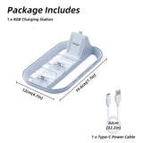 Ipega 3 In 1 Charging Station for PS5 Portal/PS5 Controller-White(PG-P5P03)