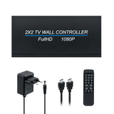 1-to-4 TV Video Wall Controller HDMI USB Matrix Switch 2x2 Processor With EU Plug (NK-BT150)