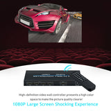 1-to-4 TV Video Wall Controller HDMI USB Matrix Switch 2x2 Processor With EU Plug (NK-BT150)