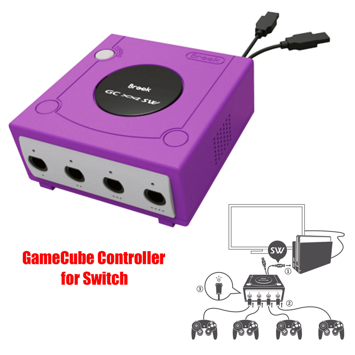 Brook GameCube to Nintendo Switch/Switch OLED/Nintendo Switch 2