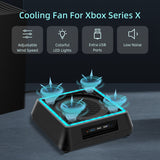 Cooling Stand with LED Lighting & Indicator for Xbox Series X Console - Black (SY-618)