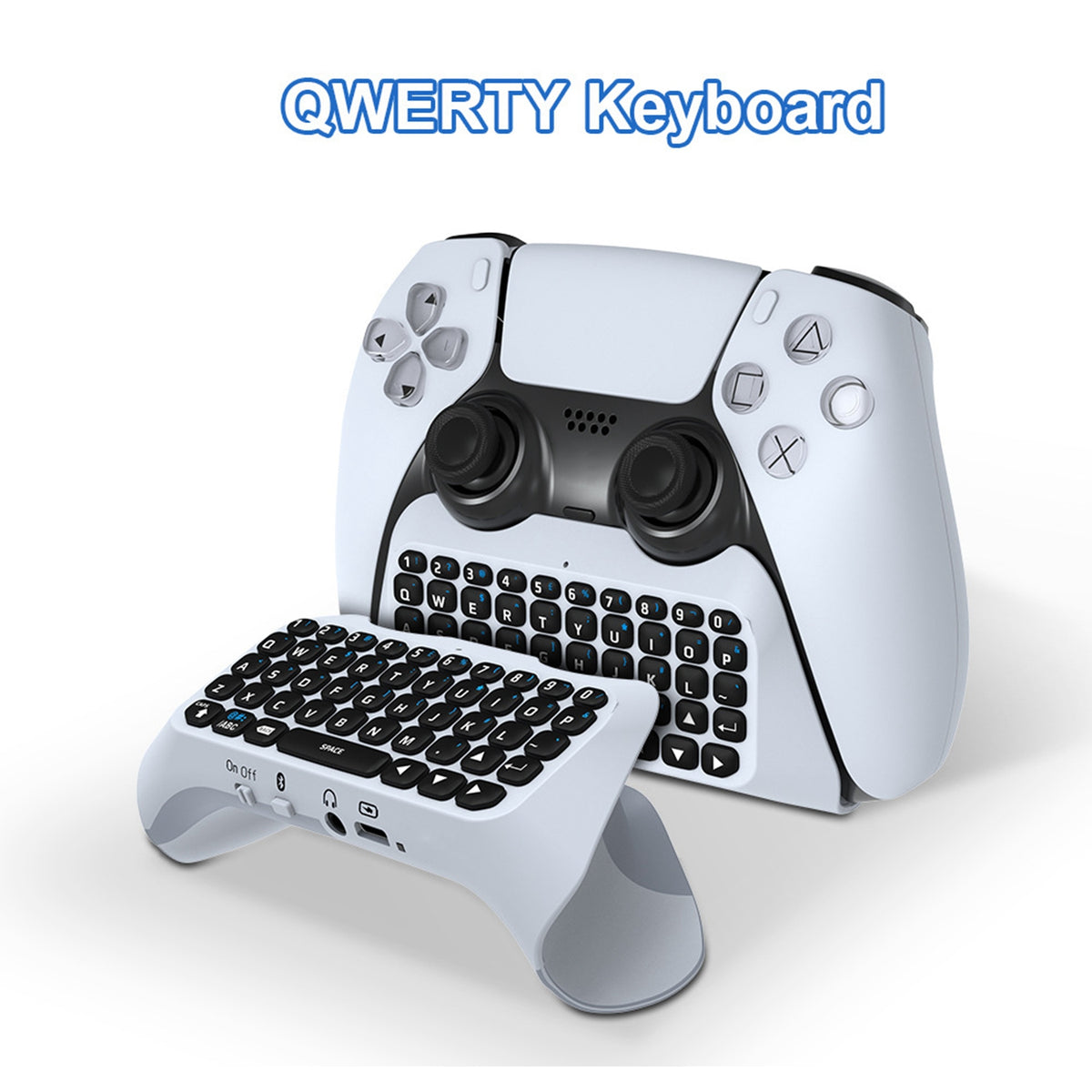 Wireless Mini Keyboard for PS5 Controller White (JYS-P5121