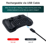 Dobe Controller Wireless Keyboard for PS4 Dualshock 4 Black (TP4-008)