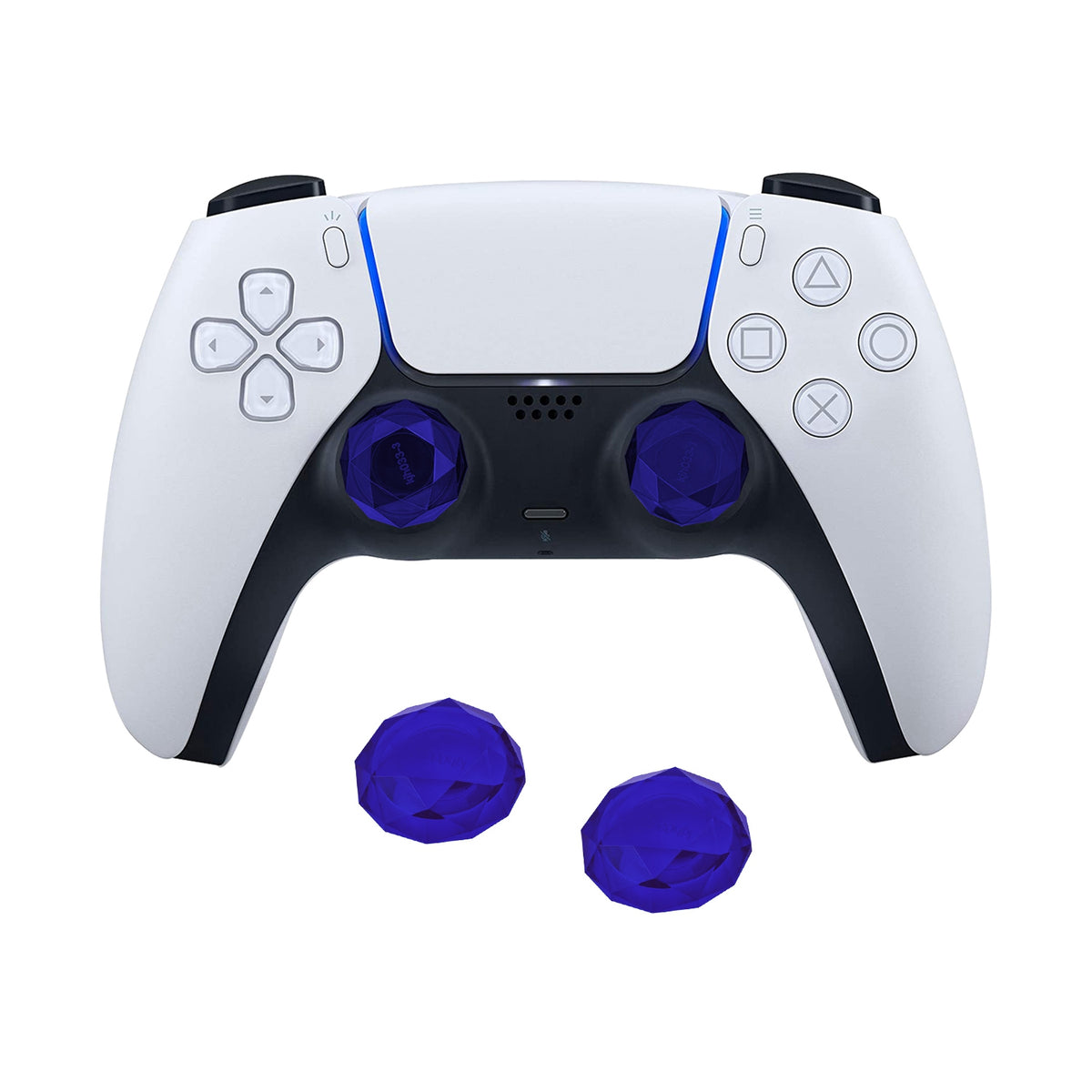 PC/タブレット ディスプレイ 2 In 1 Diamond Thumbstick Cap for PS4/PS5 Controller (KJH-P5 