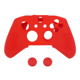 Soft Anti-Slip Silicone Controller Cover Skins Thumb Grips Caps Protective Case For Xbox One X & One S Controller Red