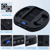 Vertical Cooling Stand with Dual Controller Charger for Xbox Series S (KJH-XSS-002)