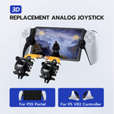 6 In 1 Hall Analog Joystick Repair Kit with Opening Tool for PlayStation Portal and PlayStation VR2 Controller
