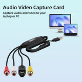 USB 2.0 Audio Video Capture Card Device Converter for Mac/PC/ Windows/Android