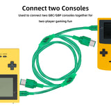 4 In 1 Controller Connect Cable for Nintendo Gameboy Color/Game Boy Pocket-Transparent Green