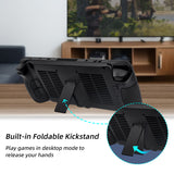 Protective Back Case with Support Stand Holder for Steam Deck-Black(FC-SD-003)