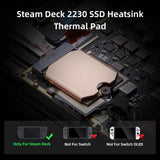 Heatsink Thermal Pad with Back Cover Opening Tools for Steam Deck SSD
