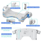 Wall Mount Charging Dock for Oculus Quest 3 Helmet - White (ZY-69)