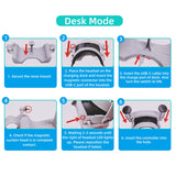 Wall Mount Charging Dock for Oculus Quest 3 Helmet - White (ZY-69)