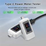 USB C Power Meter Tester for Type C Device-White(KWS-1902C)