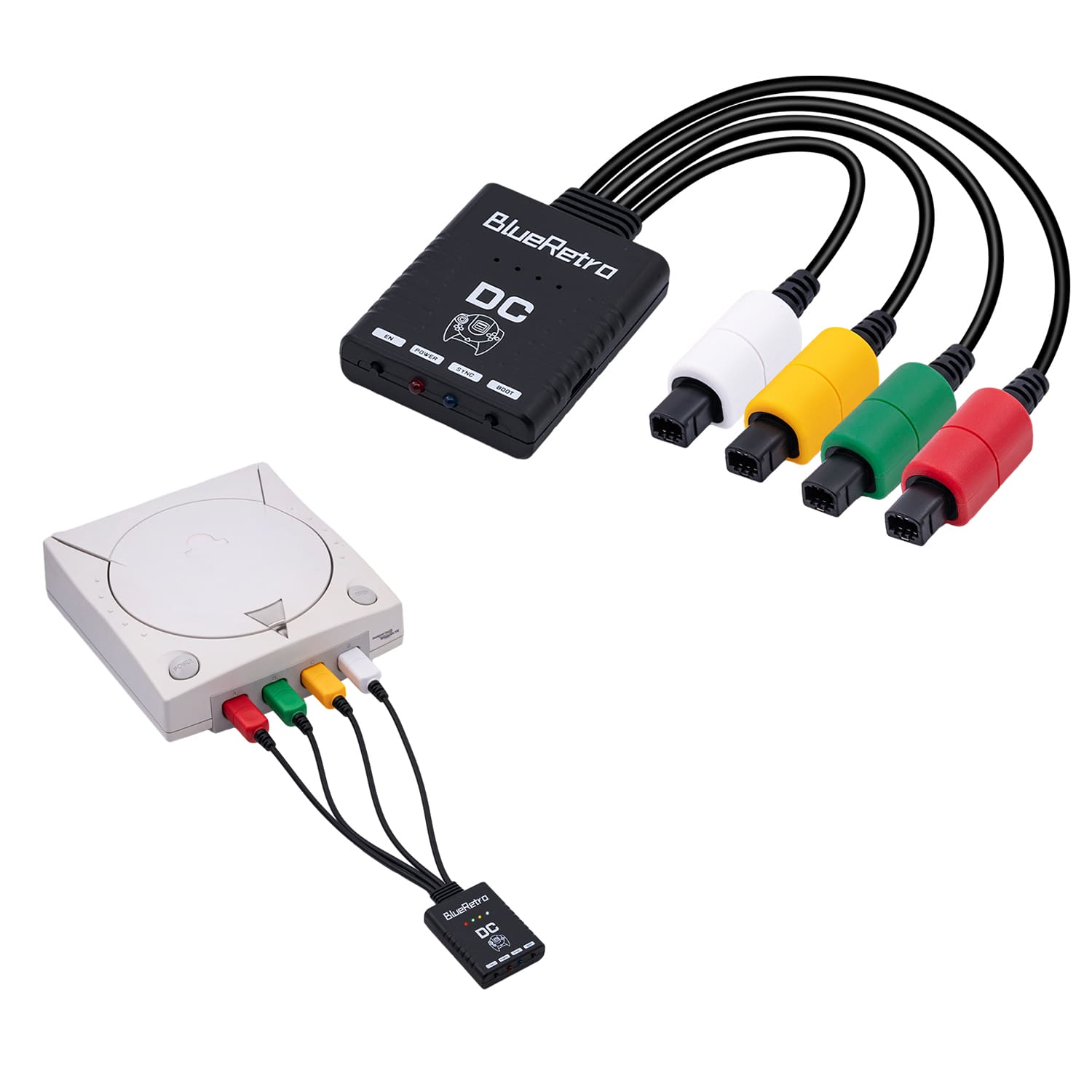 Adaptateur Skillz DC Connection 3in1 Pour Dreamcast – Branche Manettes Saturn Et PS