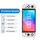 Mcbazel Tempered Glass Screen Protector with Package for Nintendo Switch OLED