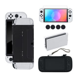 Project Design 5 in 1 Protective PU Pouch with Silicon Caps for Nintendo Switch Oled