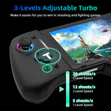 6-Axis Gyro Double Motor Vibration Pro Controller For Nintendo Switch/OLED - Black