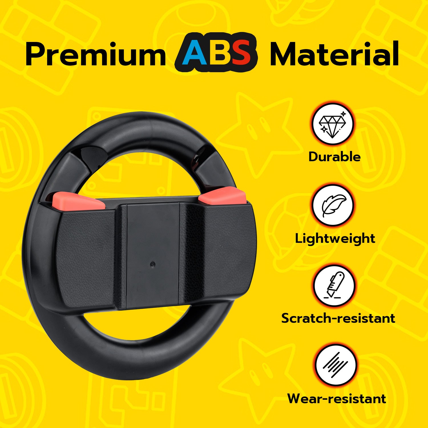 DOBE Steering Wheels for Nintendo Switch 2 Joy-Con Controllers
