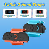 DOBE Adjustable Hand Straps for Nintendo Switch 2 Joy-Con Controllers-Orange&Blue(TNS-3180)