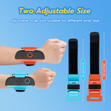 DOBE Adjustable Hand Straps for Nintendo Switch 2 Joy-Con Controllers-Orange&Blue(TNS-3180)