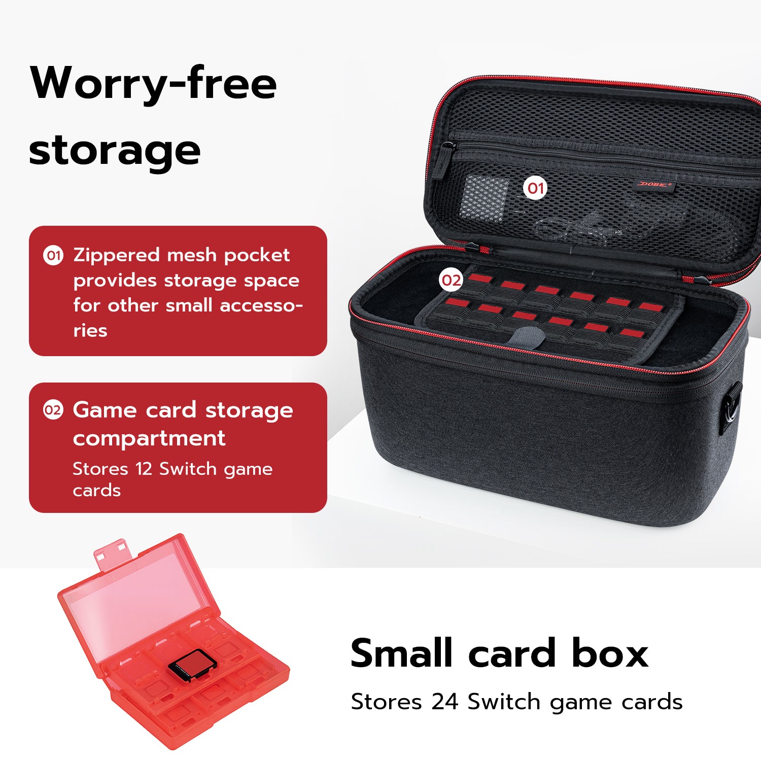 DOBE Storage Bag for Nintendo Switch 2-Dark Gray(TNS-3175