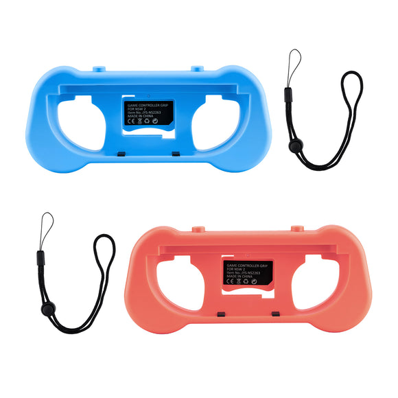 JYS Controller Grip with Game Card Storage for Nintendo Switch 2 Joy-con Controllers-Blue&Orange(JYS-NS2263)