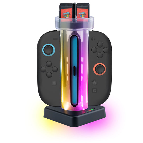 JYS Charging Dock for Nintendo Switch 2 Joy-Con Controllers-Black(JYS-NS2279)