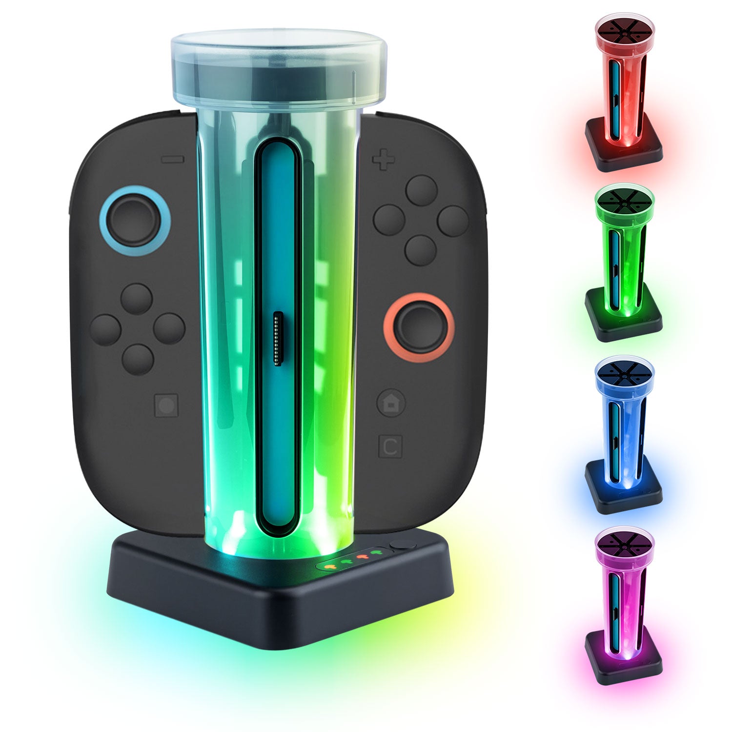 JYS Charging Dock for Nintendo Switch 2 Joy-Con Controllers-Black