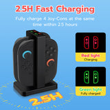 DOBE Charging Dock for Nintendo Switch 2 Joy-Con Controllers-Black(TNS-3192B)