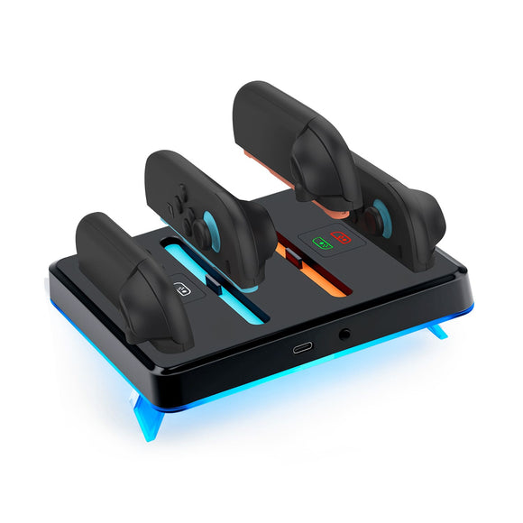 DOBE RGB Charging Dock for Nintendo Switch 2 Joy-Con Controllers-Black(TNS-3160)
