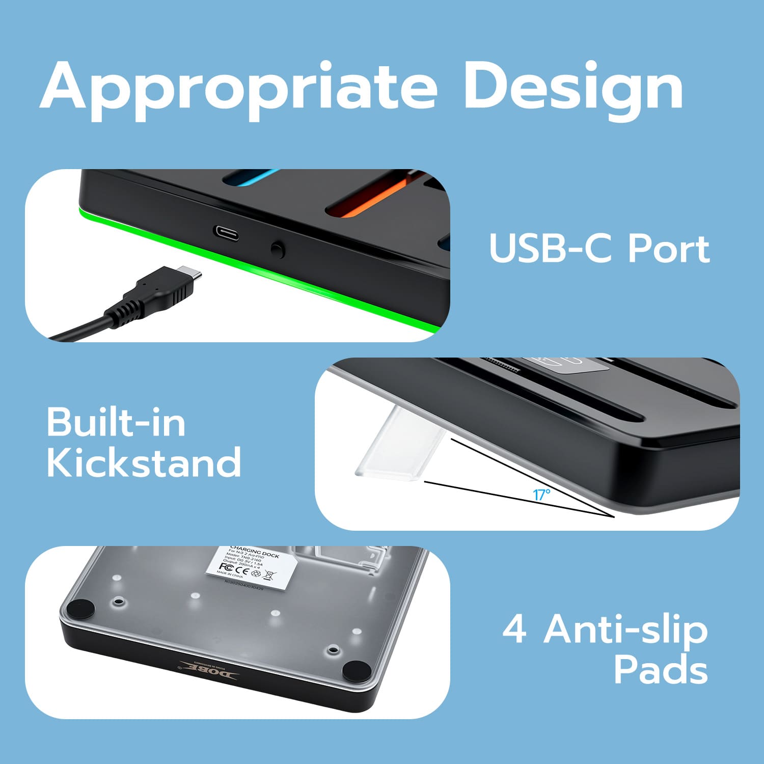 dock fahrradständer DOBE RGB Charging Dock for Nintendo Switch 2 Joy-Con Controllers-Black –  SupremeGameGear