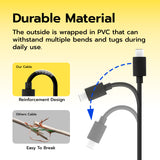 Mcbazel DOBE 1.5-Meter Charging Cable For NS2/Nintendo Switch OLED/PS5/XBOX -Black(TNS-5166)