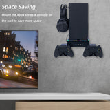 Wall-mounted Color Changing Cooling Stand with 3 Hooks for Xbox Series X-Black(SY-XSX-898)