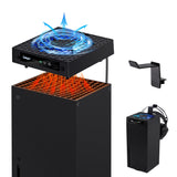 Ipega PWM RGB Cooling Fan with Headset Hanger Mount for Xbox Series X-Black(PG-XBX026A)