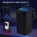 Ipega PWM RGB Cooling Fan with Headset Hanger Mount for Xbox Series X-Black(PG-XBX026A)