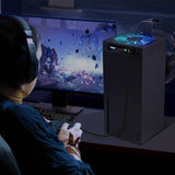 Ipega PWM RGB Cooling Fan with Headset Hanger Mount for Xbox Series X-Black(PG-XBX026A)