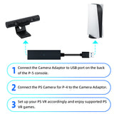 VR Camera Adapter for PS5 /PS5 Slim/PS5 Pro Console-Black(AL-P5033