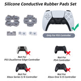 Silicone Conductive Rubber Pads Set for PS5 Controller