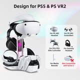 JYS Multifunctional Charging Display Stand for PS5 VR2/PS5/PS5 Elite Controller(JYS-P5156)