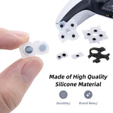 Silicone Conductive Rubber Pads Set for PS5 Controller 2.0-White