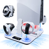 DOBE Multifunctional Cooling Charging Stand for PS5 Pro/PS5/New PS5/PS VR2 Controller-White (TP5-3550)