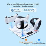 DOBE Multifunctional Cooling Charging Stand for PS5/New PS5/PS VR2 Controller-White (TP5-3550)